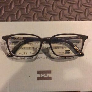 TOMS Pierce 55 Eyeglasses Black Frames